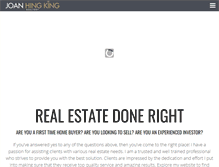 Tablet Screenshot of joanhingking.com